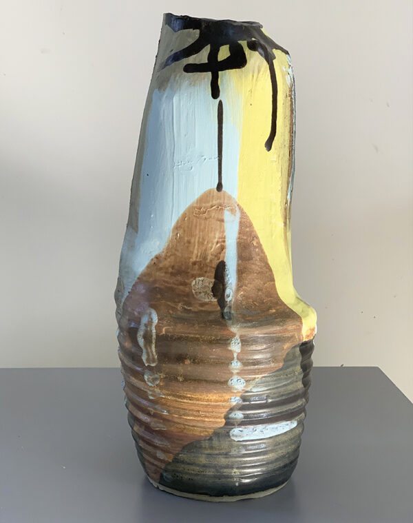 tall pottery vase